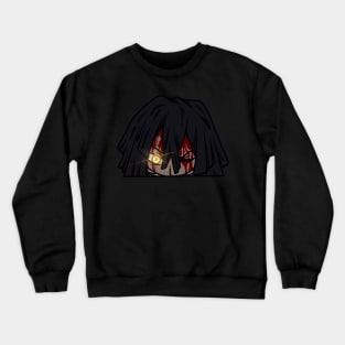 Obanai Iguro Peekers ( Glowing Eyes ) Crewneck Sweatshirt